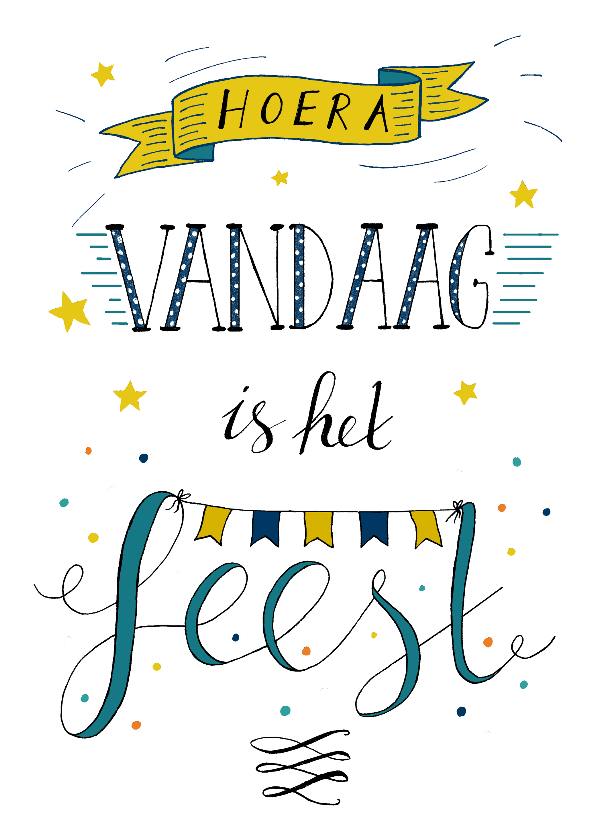 Uitgelezene Verjaardag man vandaag feest | Kaartje2go LU-96