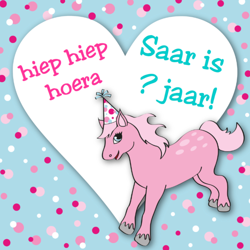 Verjaardag Meisje Pony - Verjaardagskaarten Verjaardagskaarten - Verjaardag Meisje Pony