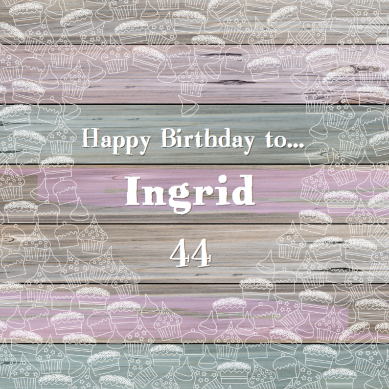 Verjaardag met taart en cupcakes - Verjaardagskaarten Verjaardagskaarten - Verjaardag met taart en cupcakes