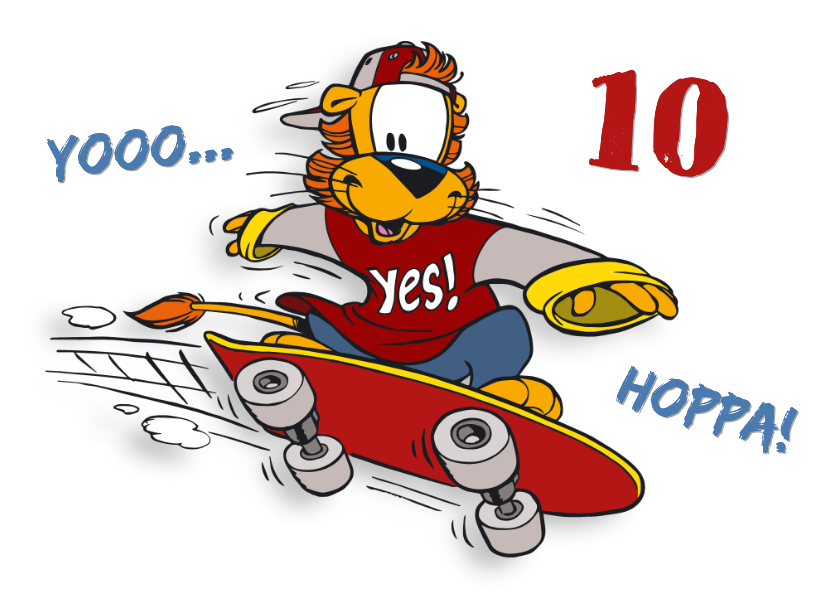 Verjaardag Skate Loeki - Verjaardagskaarten Verjaardagskaarten - Verjaardag Skate Loeki