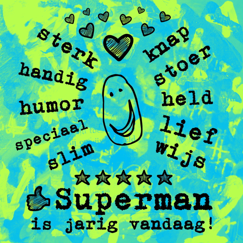 Verjaardag Superman IW - Verjaardagskaarten Verjaardagskaarten - Verjaardag Superman IW