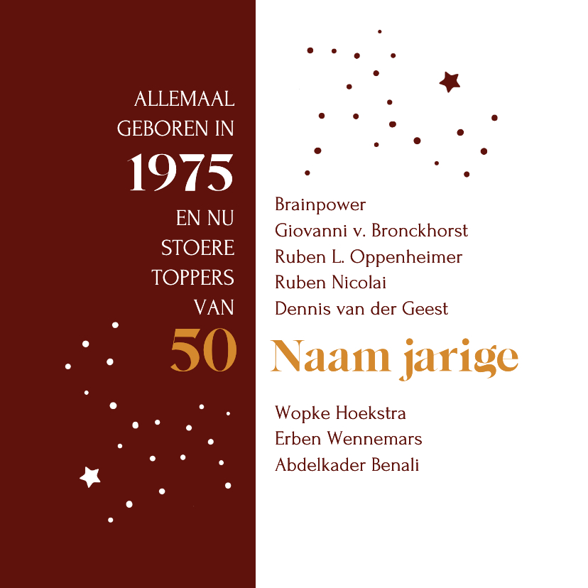 Verjaardag toppers uit 1975 - Verjaardagskaarten Verjaardagskaarten - Verjaardag toppers uit 1975