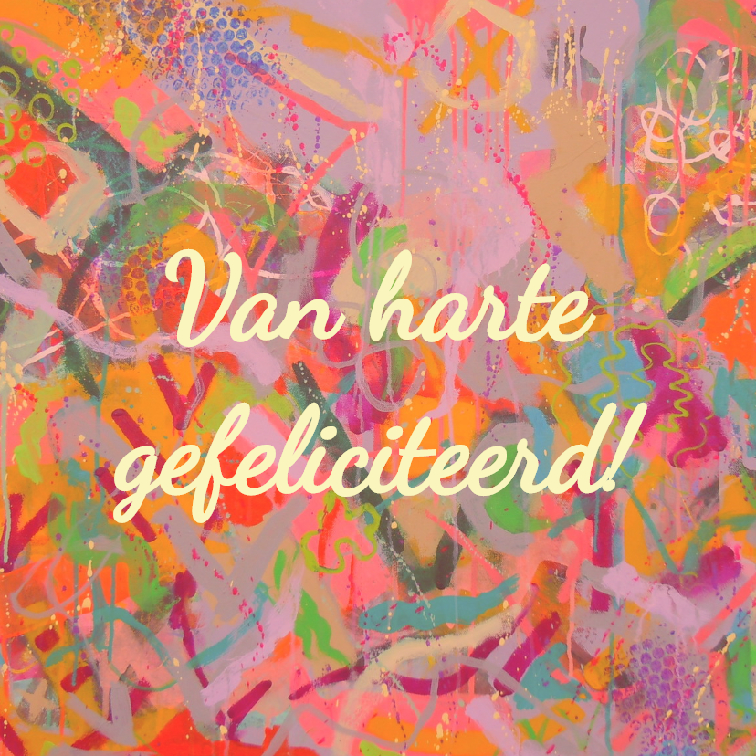 Verjaardag vrolijke kleuren IW - Verjaardagskaarten Verjaardagskaarten - Verjaardag vrolijke kleuren IW
