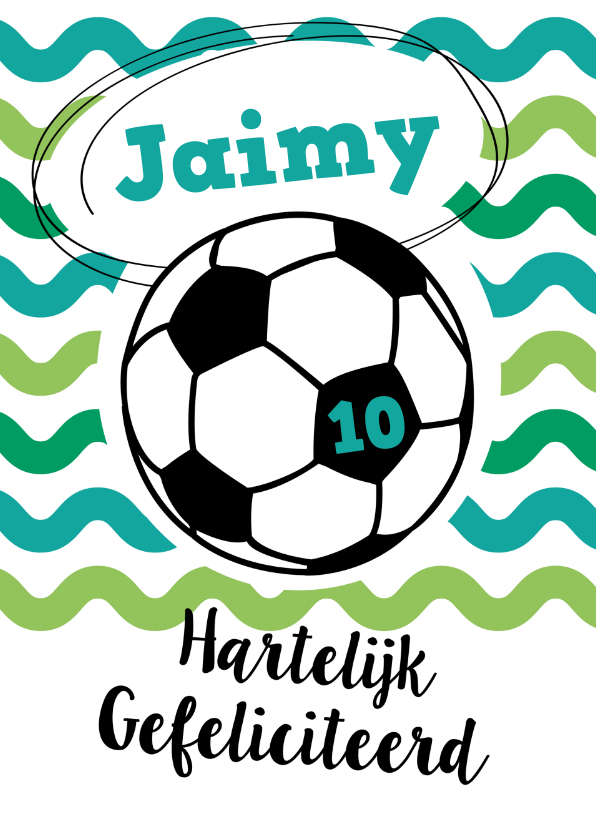 Verjaardag vrolijke voetbalkaart - Verjaardagskaarten Verjaardagskaarten - Verjaardag vrolijke voetbalkaart