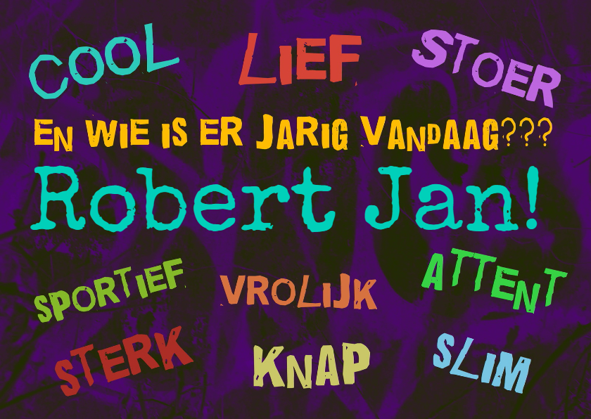 Verjaardag wie is er jarig? IW - Verjaardagskaarten Verjaardagskaarten - Verjaardag wie is er jarig? IW