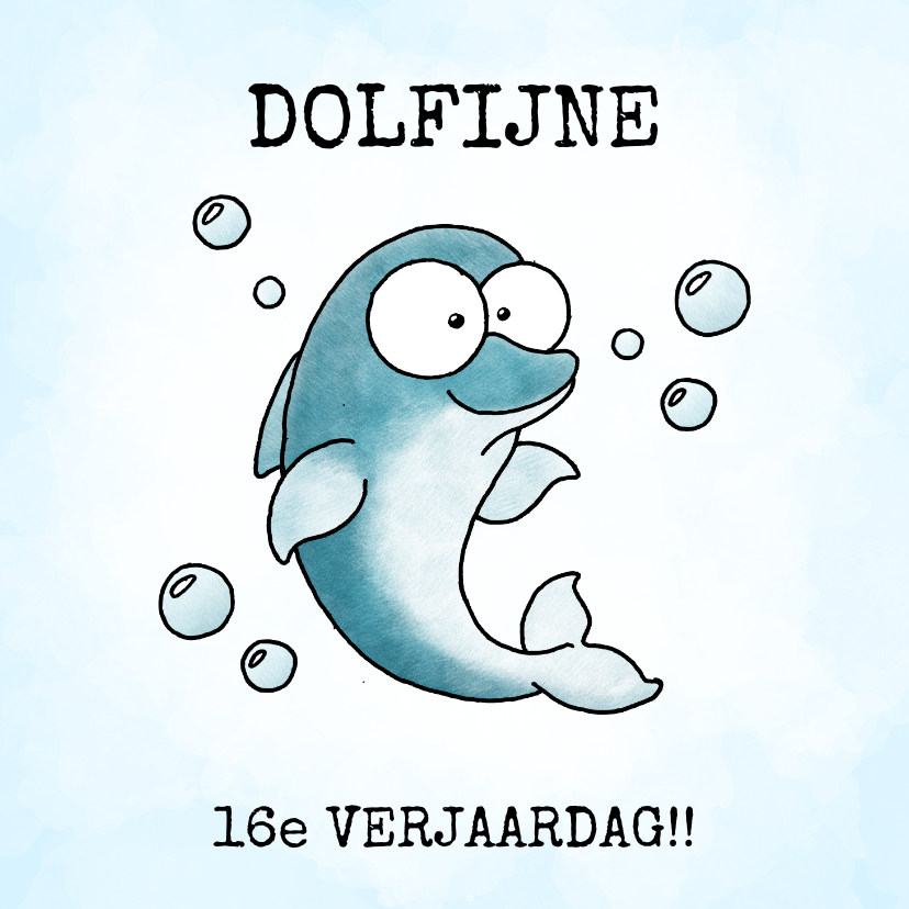 Verjaardagsfelicitatie - Dolfijne verjaardag! - Verjaardagskaarten Verjaardagskaarten - Verjaardagsfelicitatie - Dolfijne verjaardag!
