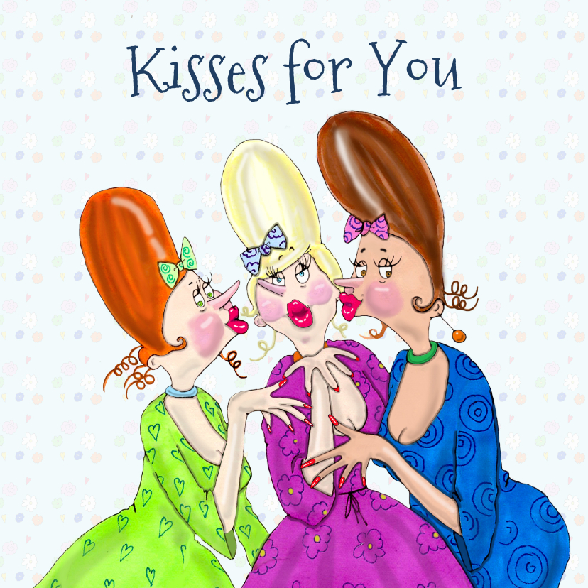 Verjaardagskaart a lot of kisses for you! - Verjaardagskaarten Verjaardagskaarten - Verjaardagskaart a lot of kisses for you!