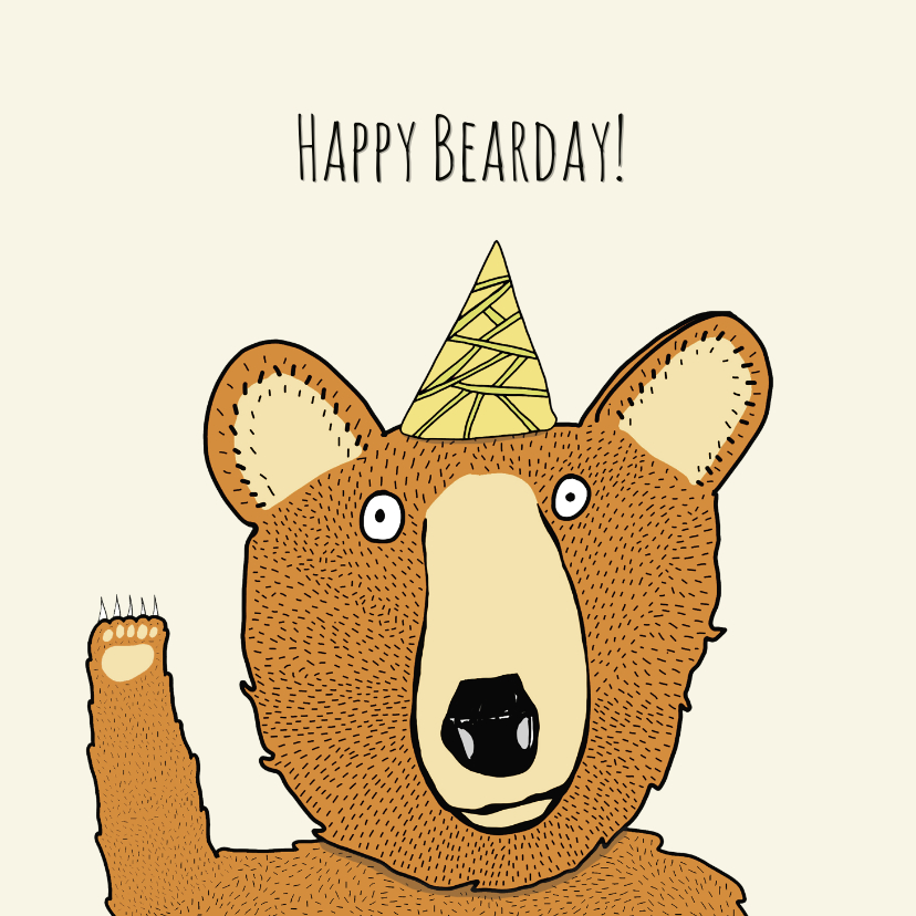 Verjaardagskaart Beardag! - Verjaardagskaarten Verjaardagskaarten - Verjaardagskaart Beardag!