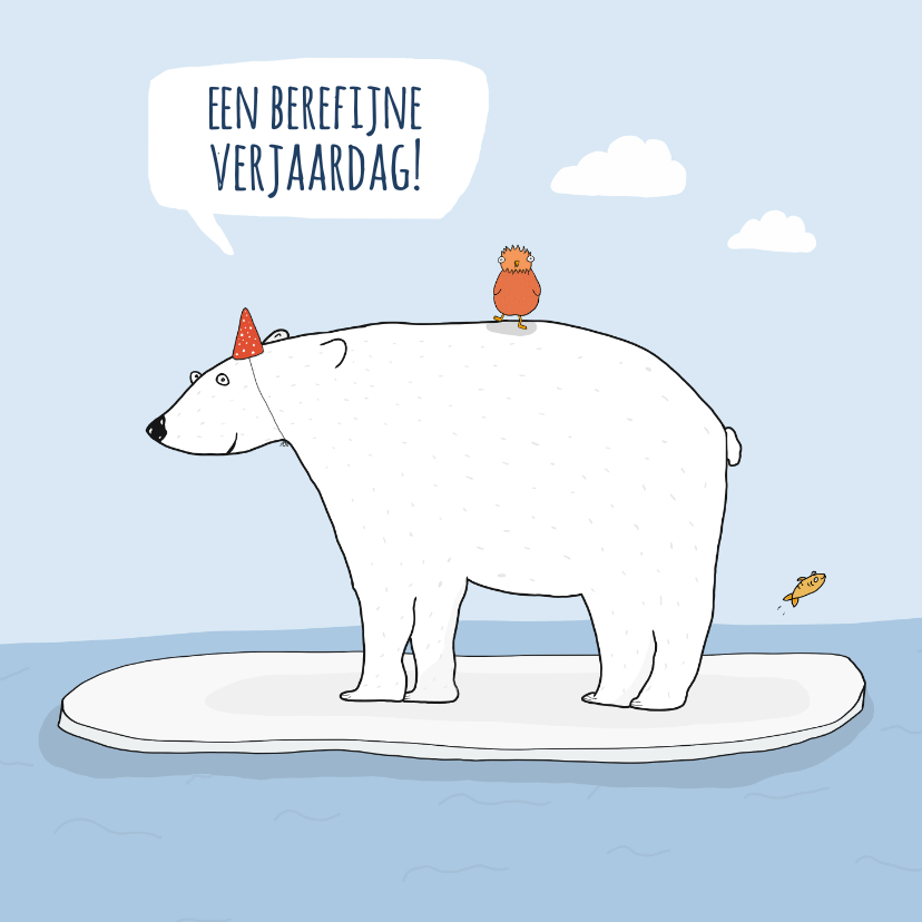 Verjaardagskaart berefijne verjaardag! - Verjaardagskaarten Verjaardagskaarten - Verjaardagskaart berefijne verjaardag!