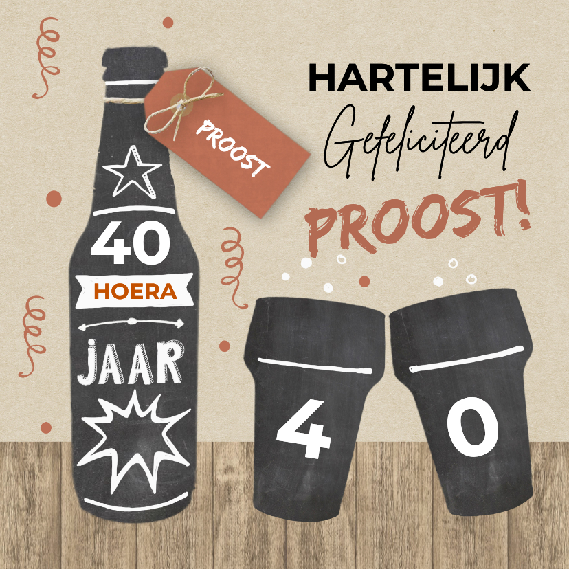 Verjaardagskaarten - Verjaardagskaart bier man 