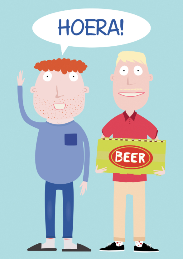 Verjaardagskaart Biertje erbij! - Verjaardagskaarten Verjaardagskaarten - Verjaardagskaart Biertje erbij!