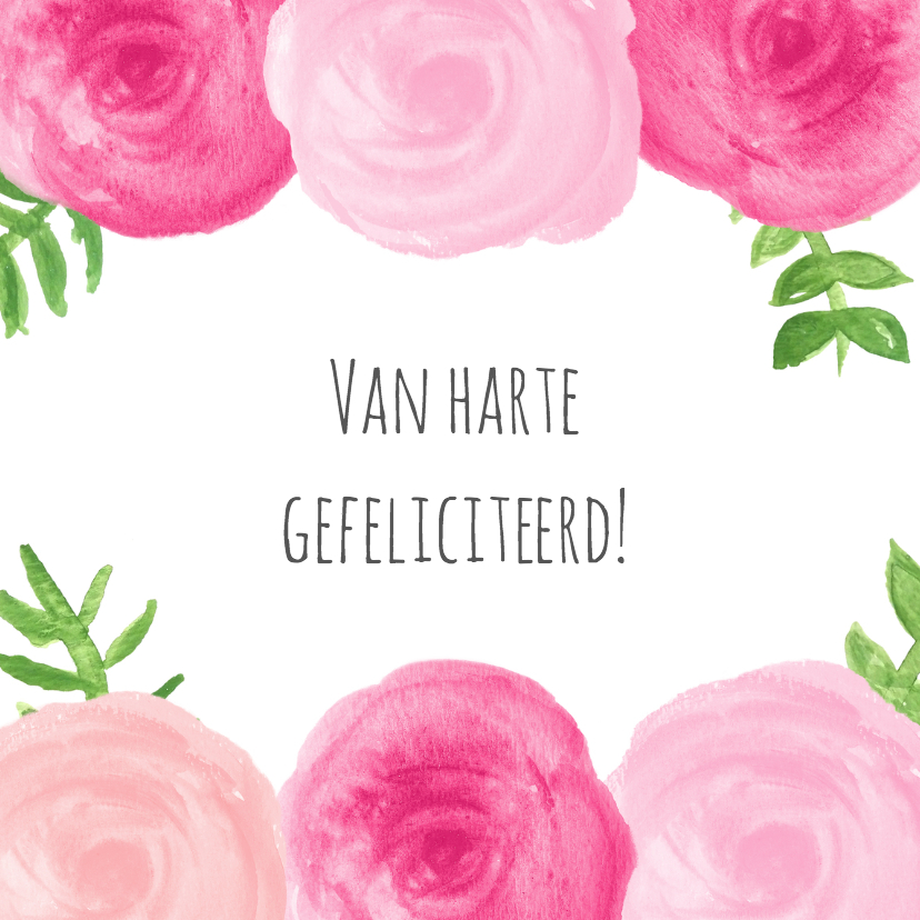 Verjaardagskaart bloemen - SU - Verjaardagskaarten Verjaardagskaarten - Verjaardagskaart bloemen - SU