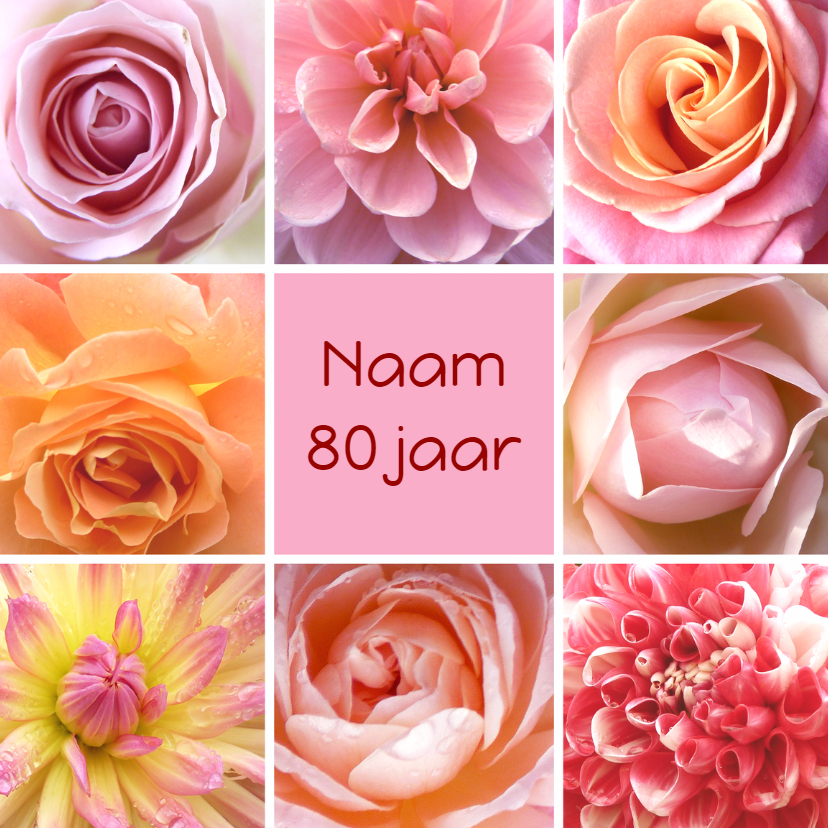 Verjaardagskaart bloemenpracht - Verjaardagskaarten Verjaardagskaarten - Verjaardagskaart bloemenpracht