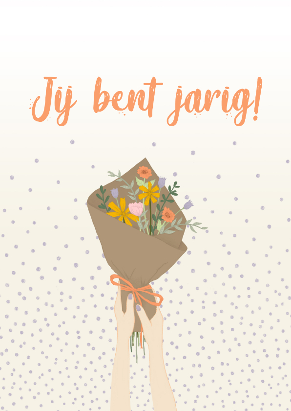 Verjaardagskaart - bloemetje voor jou - Verjaardagskaarten Verjaardagskaarten - Verjaardagskaart - bloemetje voor jou