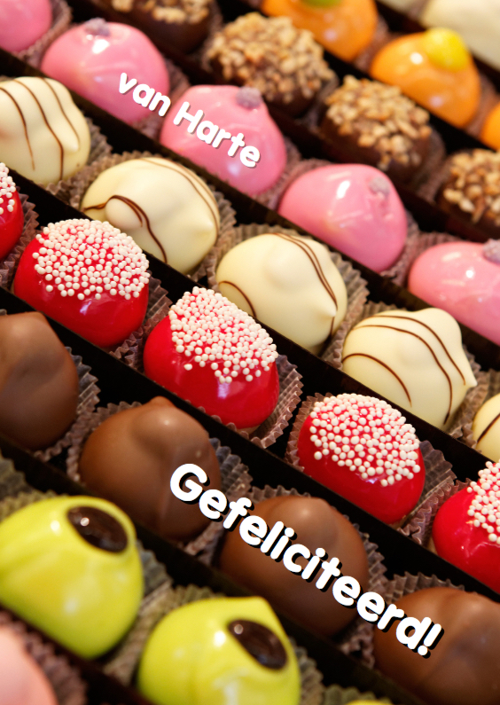 Verjaardagskaart Bonbons - OT - Verjaardagskaarten Verjaardagskaarten - Verjaardagskaart Bonbons - OT