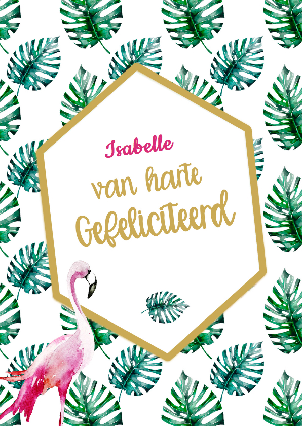 Verjaardagskaart botanisch - Verjaardagskaarten Verjaardagskaarten - Verjaardagskaart botanisch