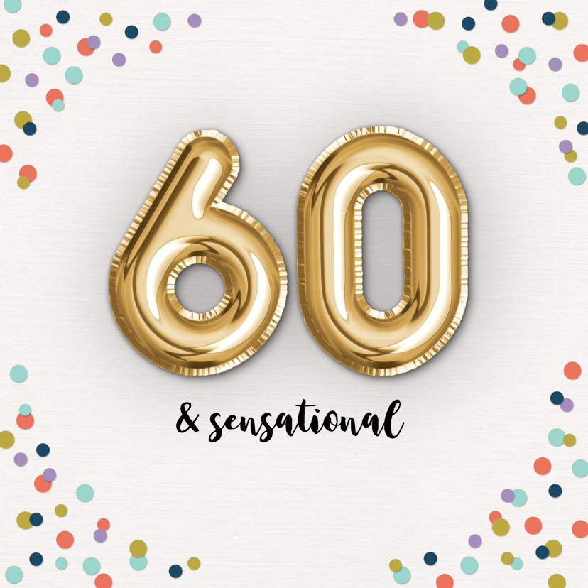 Verjaardagskaarten - Verjaardagskaart Confetti-60