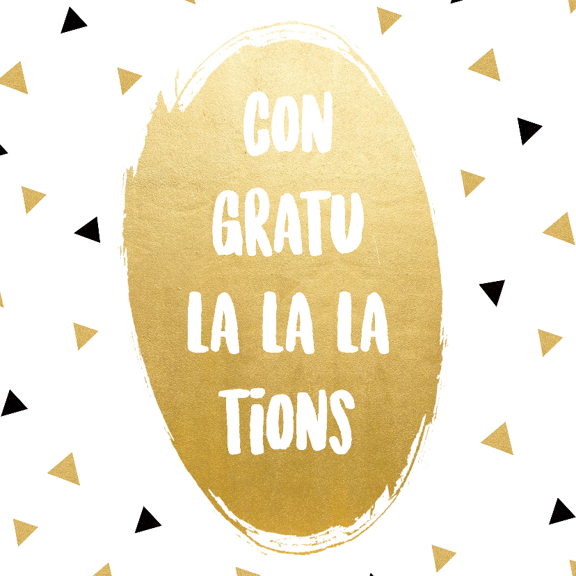 Verjaardagskaart Congratula-la-lations - Verjaardagskaarten Verjaardagskaarten - Verjaardagskaart Congratula-la-lations