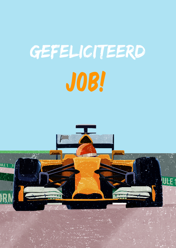 Verjaardagskaart Formule 1 - Verjaardagskaarten Verjaardagskaarten - Verjaardagskaart Formule 1