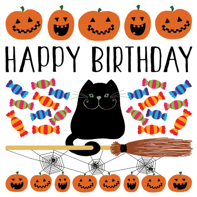 Verjaardagskaart halloween - Verjaardagskaarten Verjaardagskaarten - Verjaardagskaart halloween