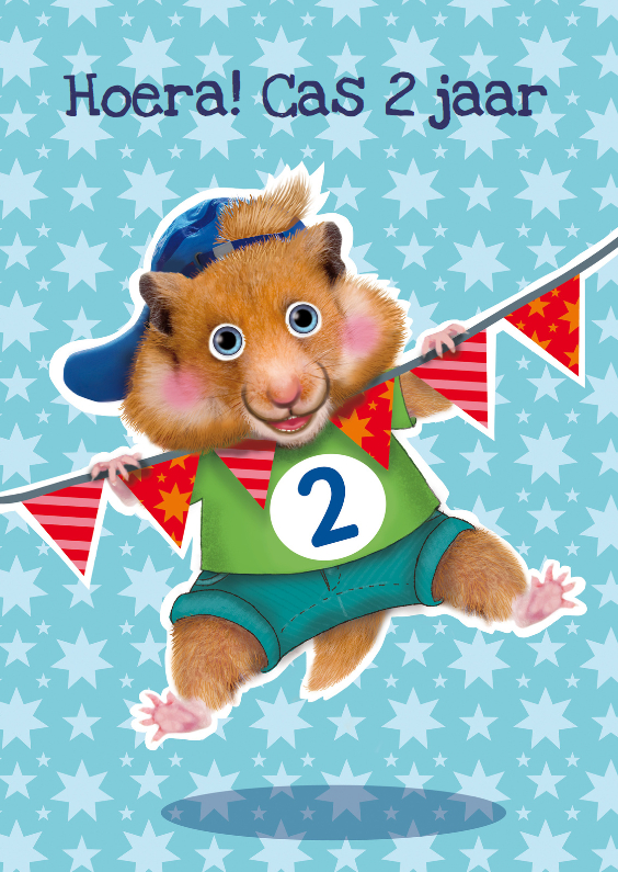verjaardagskaart hamster jongen 2 jaar - Verjaardagskaarten Verjaardagskaarten - verjaardagskaart hamster jongen 2 jaar