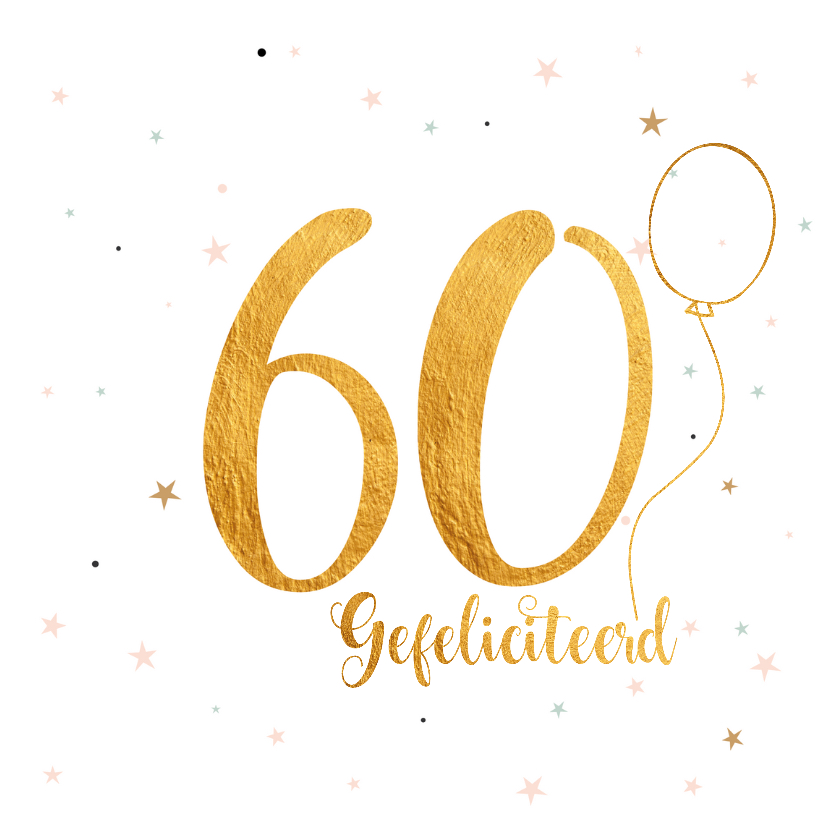 Uitgelezene Verjaardagskaart happy 60 jaar | Kaartje2go GN-82