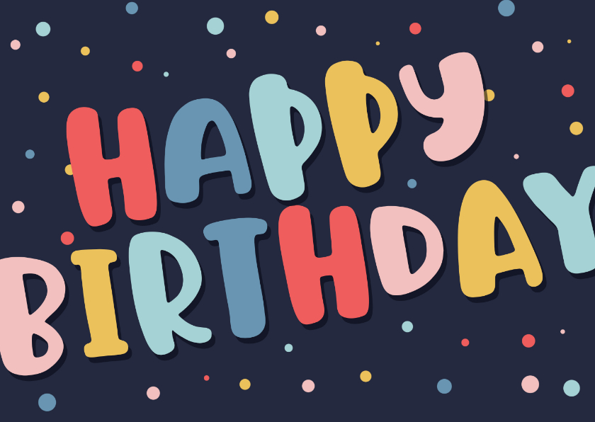 Happy birthday confetti discount