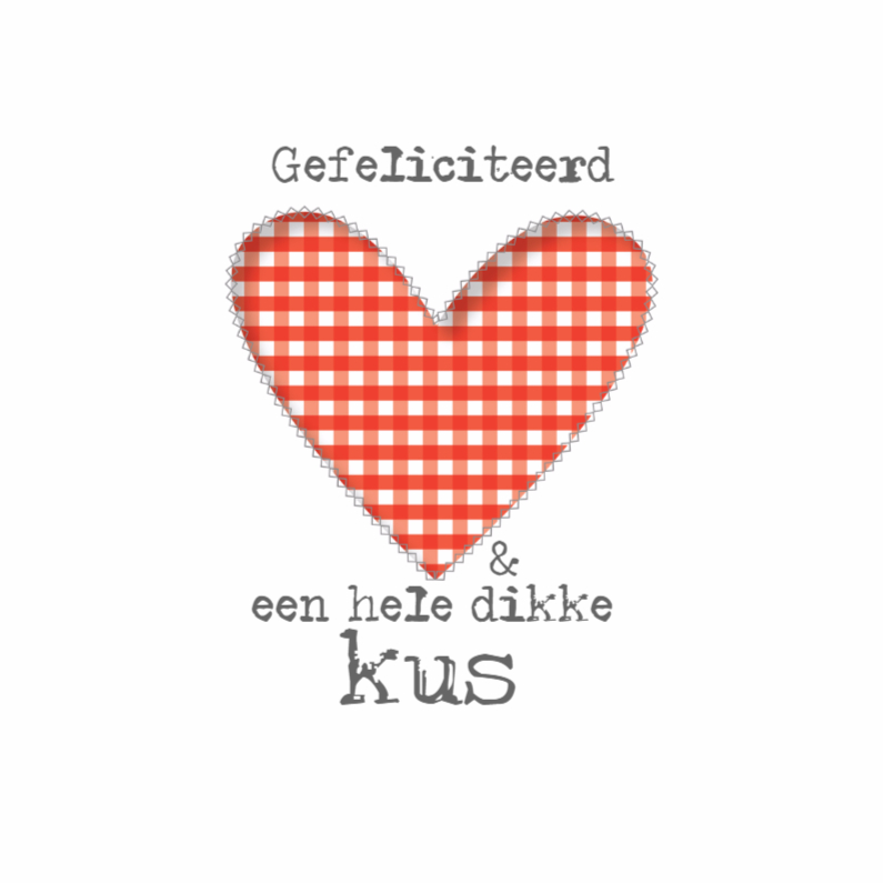 Verjaardagskaart HartopWit - Verjaardagskaarten Verjaardagskaarten - Verjaardagskaart HartopWit
