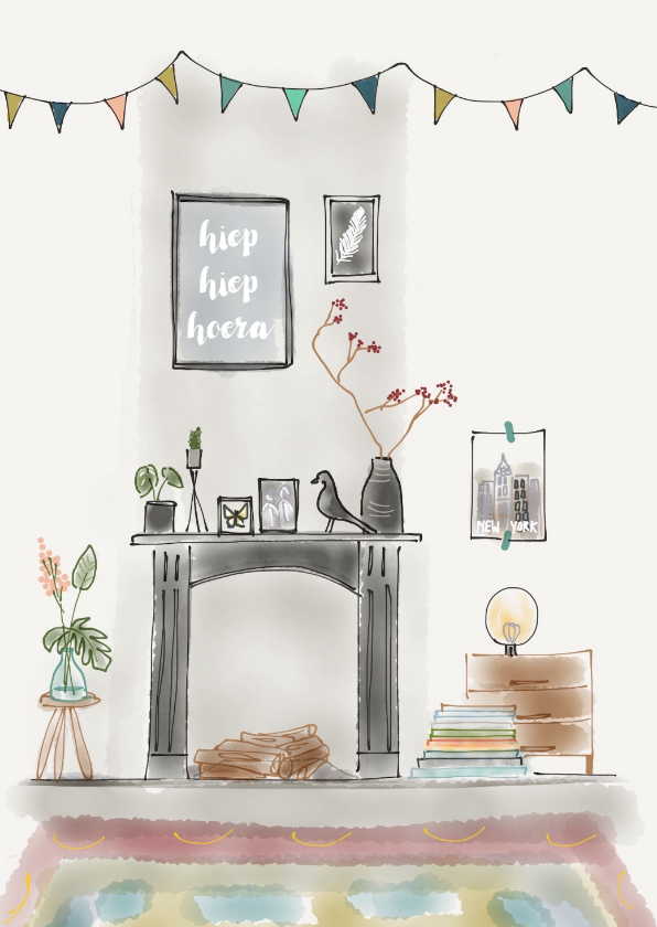 Verjaardagskaart interieur - Verjaardagskaarten Verjaardagskaarten - Verjaardagskaart interieur