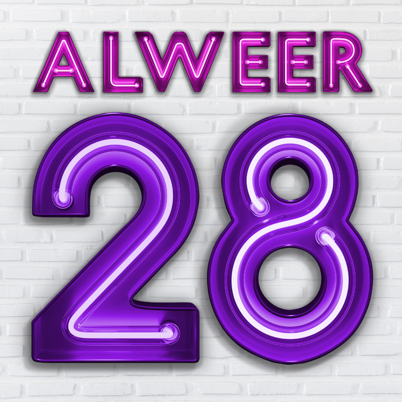 Verjaardagskaart Je eerste of zesde keer 28 worden. - Verjaardagskaarten Verjaardagskaarten - Verjaardagskaart Je eerste of zesde keer 28 worden.