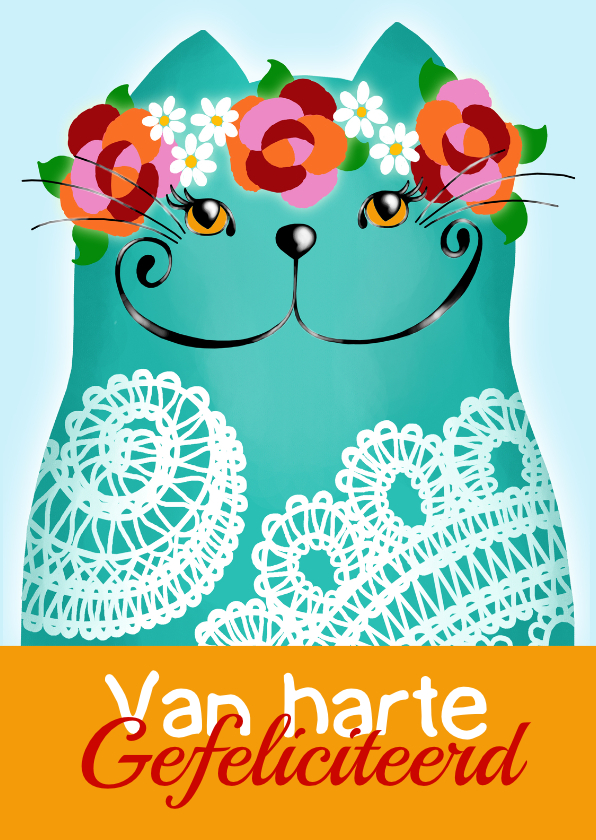 Verjaardagskaart Katje Lace 2 - Verjaardagskaarten Verjaardagskaarten - Verjaardagskaart Katje Lace 2