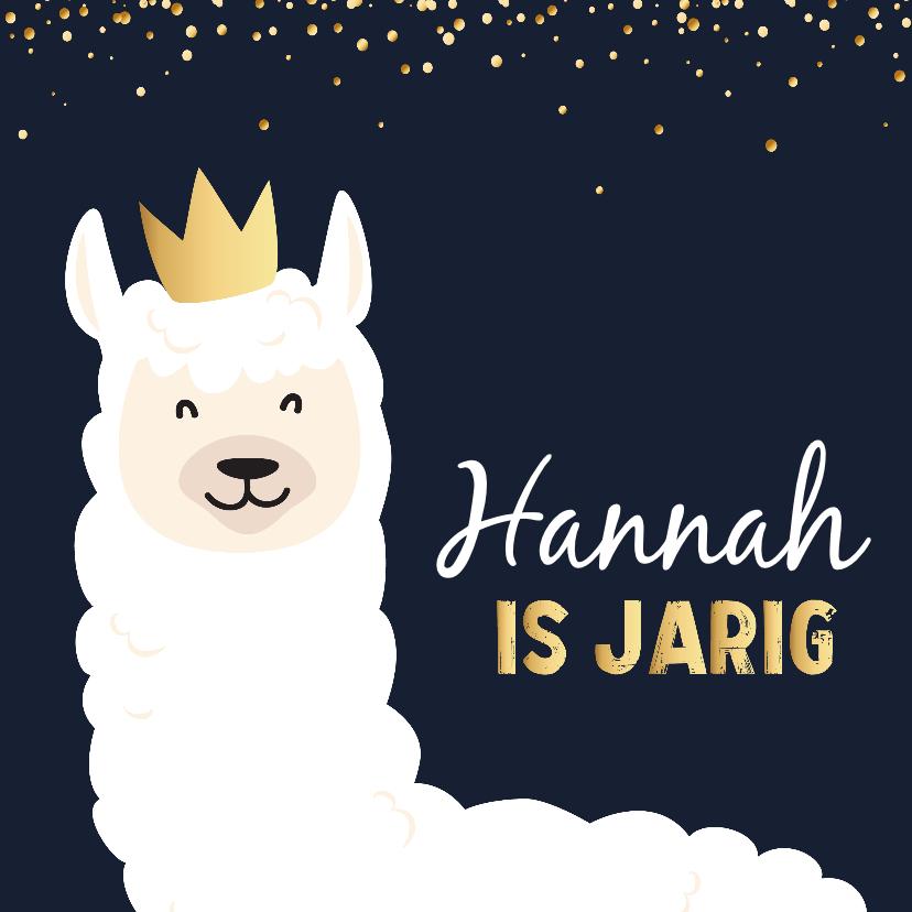 Verjaardagskaart Lama - Verjaardagskaarten Verjaardagskaarten - Verjaardagskaart Lama
