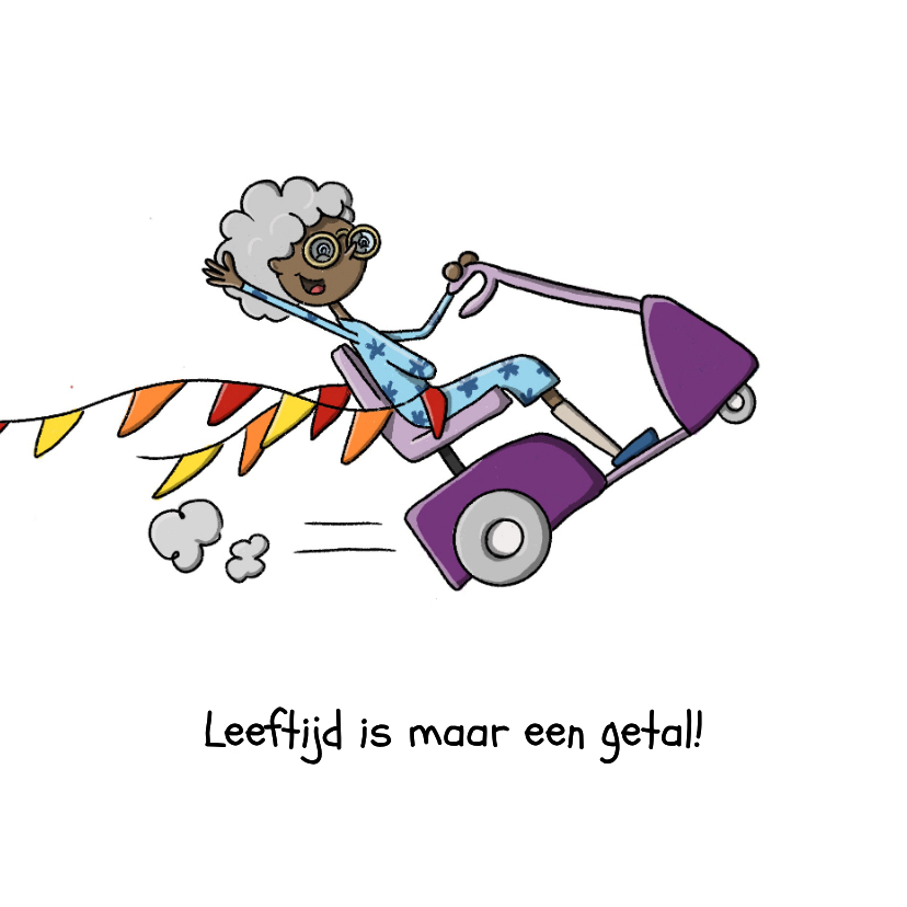 Verjaardagskaart leeftijd is maar een getal - Verjaardagskaarten Verjaardagskaarten - Verjaardagskaart leeftijd is maar een getal