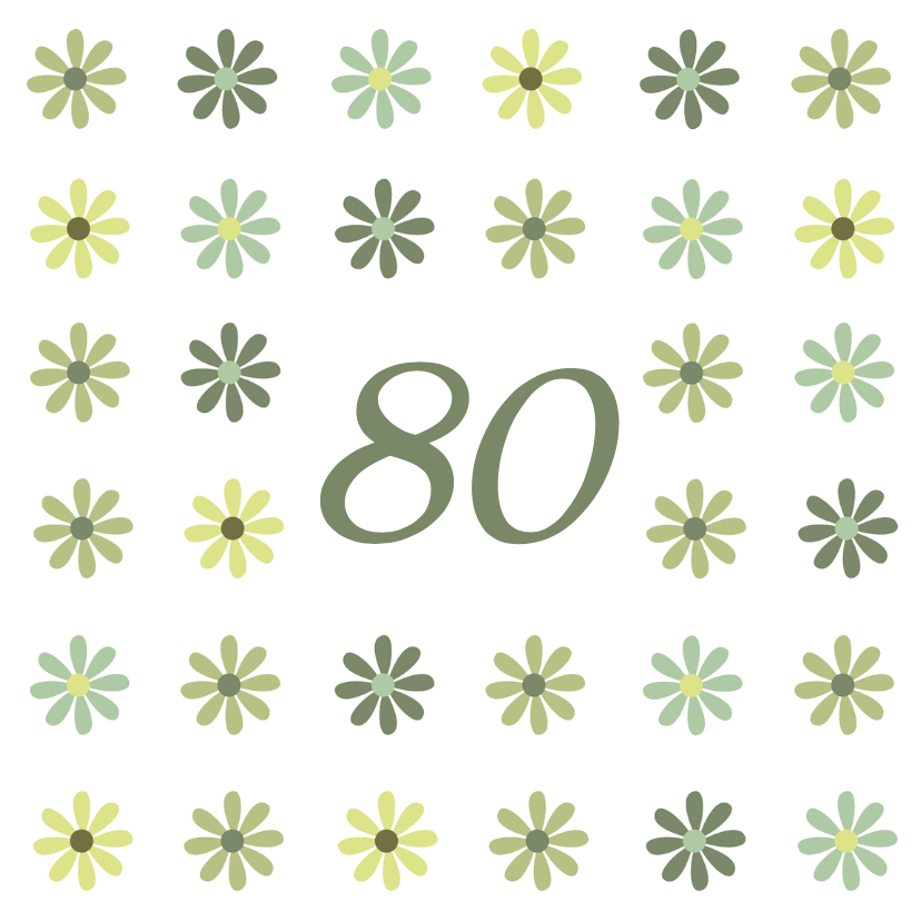 Verjaardagskaart Leeftijd80 - Verjaardagskaarten Verjaardagskaarten - Verjaardagskaart Leeftijd80