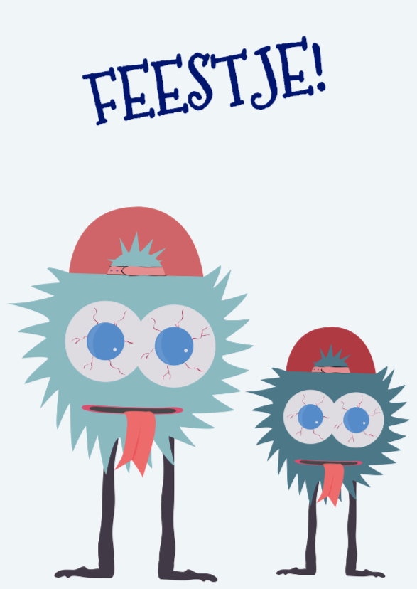 Verjaardagskaart MonsterFissa! - Verjaardagskaarten Verjaardagskaarten - Verjaardagskaart MonsterFissa!