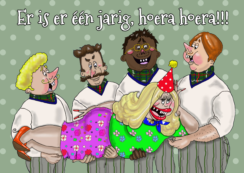 Verjaardagskaart op de hand - Verjaardagskaarten Verjaardagskaarten - Verjaardagskaart op de hand