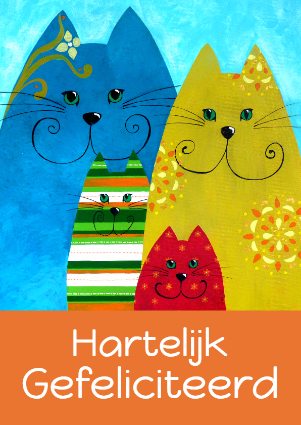 Verjaardagskaart opa katten - Verjaardagskaarten Verjaardagskaarten - Verjaardagskaart opa katten