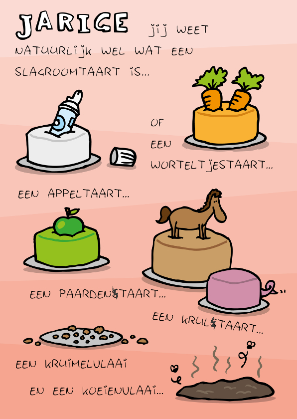 Verjaardagskaart Ouwe Taart - Verjaardagskaarten Verjaardagskaarten - Verjaardagskaart Ouwe Taart
