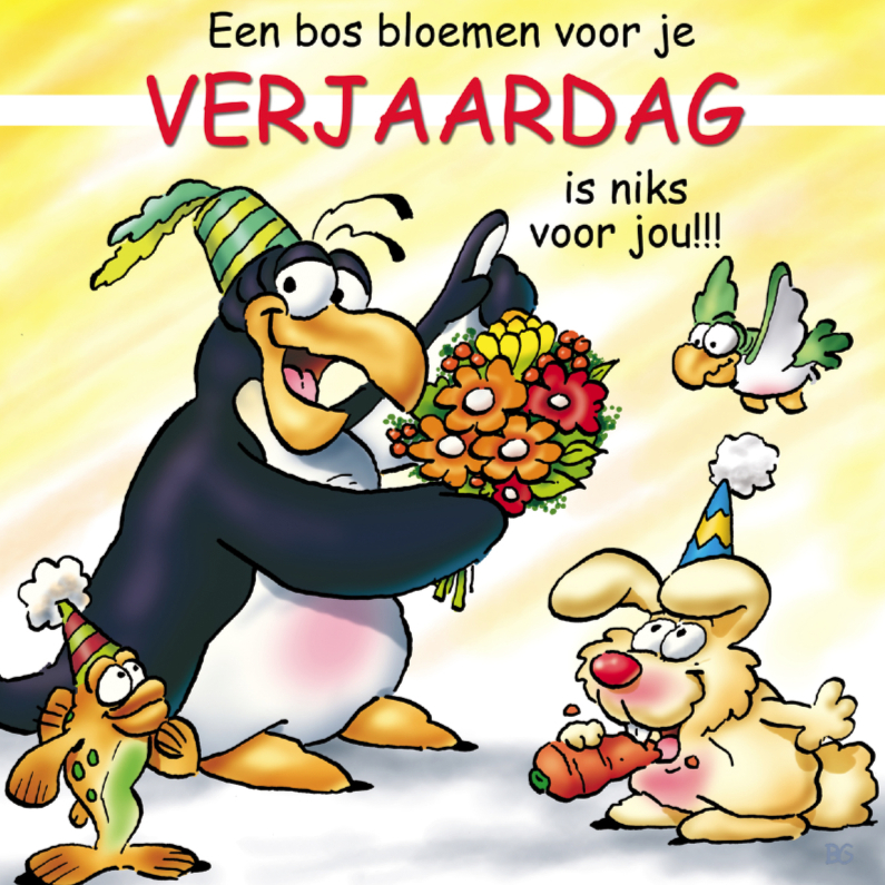 Verjaardagskaart pinguins verjaardag - Verjaardagskaarten Verjaardagskaarten - Verjaardagskaart pinguins verjaardag