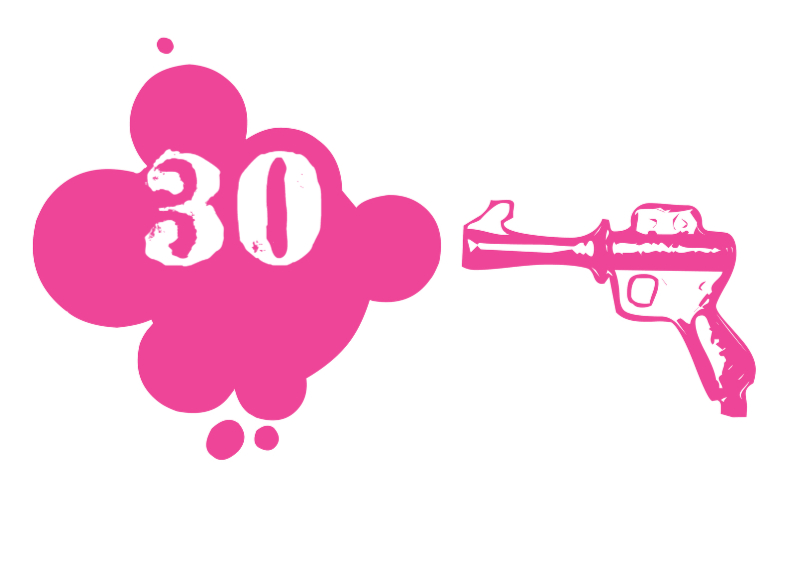 Verjaardagskaart Pink gun - Verjaardagskaarten Verjaardagskaarten - Verjaardagskaart Pink gun