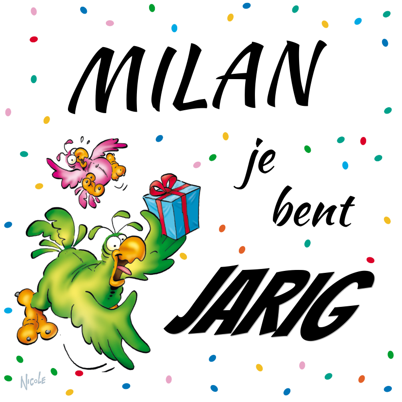 Verjaardagskaart Rocco met cadeau-RN - Verjaardagskaarten Verjaardagskaarten - Verjaardagskaart Rocco met cadeau-RN