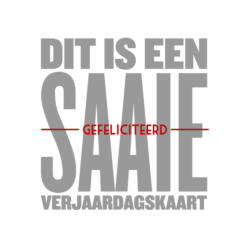 verjaardagskaart saai - LB - Verjaardagskaarten Verjaardagskaarten - verjaardagskaart saai - LB