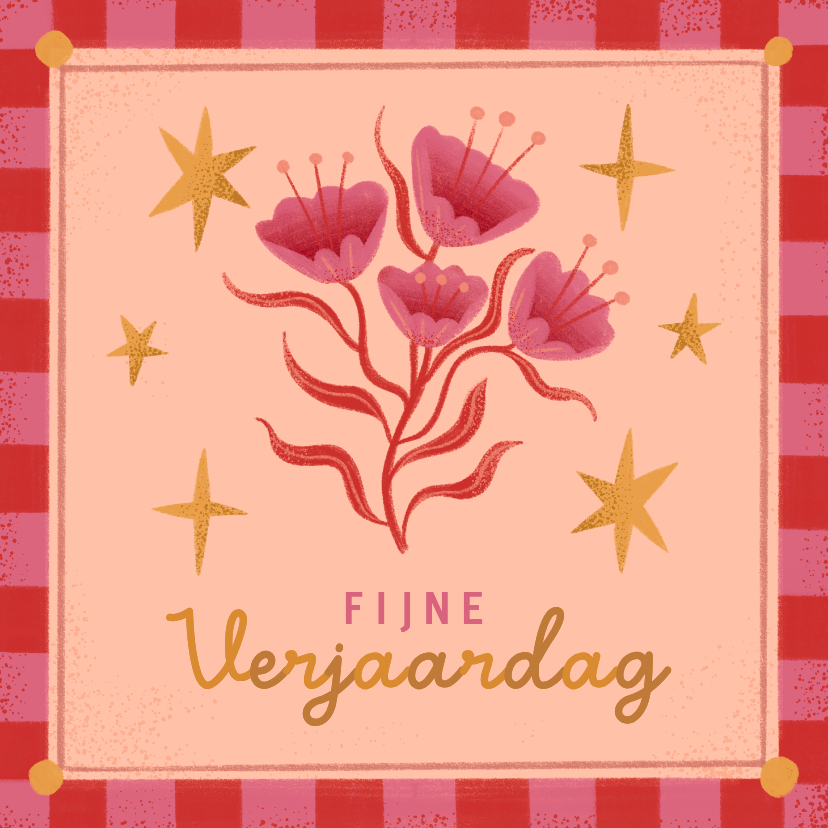 Verjaardagskaart Spaanse vibes bloem - Verjaardagskaarten Verjaardagskaarten - Verjaardagskaart Spaanse vibes bloem