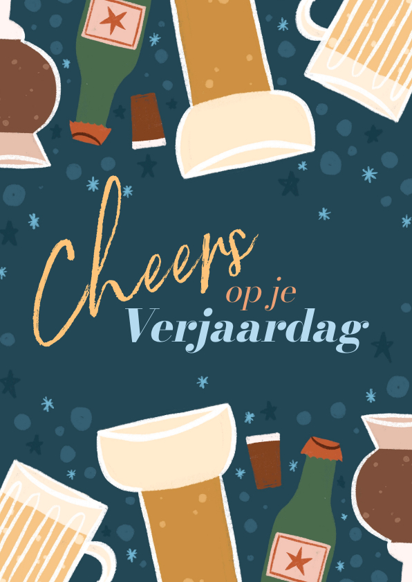 Verjaardagskaarten - Verjaardagskaart speciaal biertjes