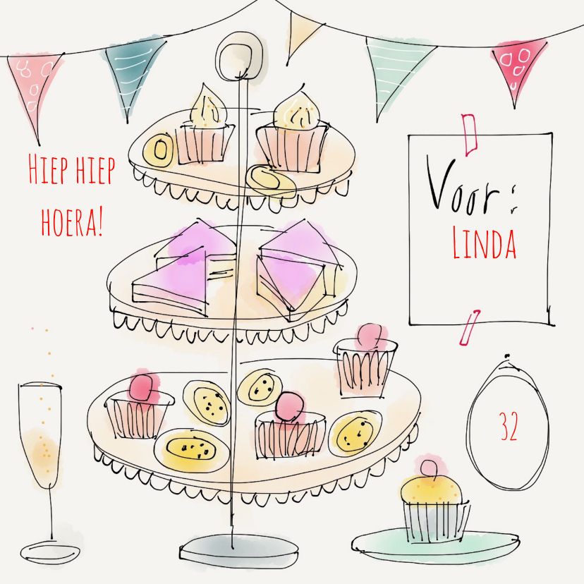 Verjaardagskaart - Sweet - Verjaardagskaarten Verjaardagskaarten - Verjaardagskaart - Sweet