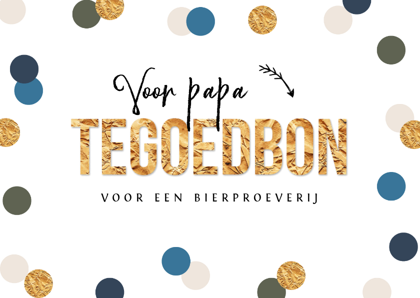 Verjaardagskaart tegoedbon confetti goud waardebon - Verjaardagskaarten Verjaardagskaarten - Verjaardagskaart tegoedbon confetti goud waardebon