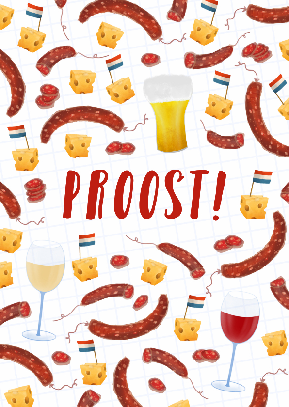 Verjaardagskaarten - Verjaardagskaart 'Worst-Kaas'-scenario