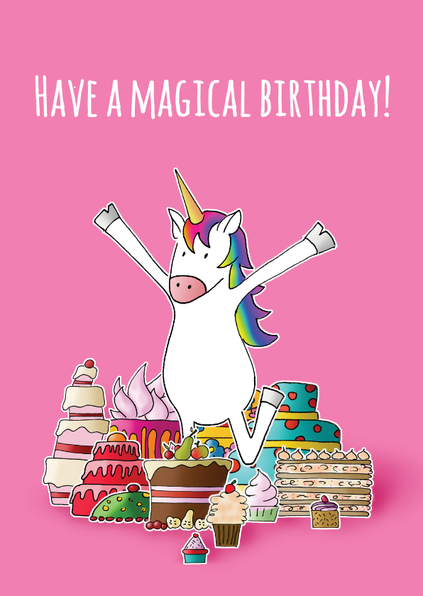 Verjaardagskaarten - Verjaardagskaarten have a magical birthday