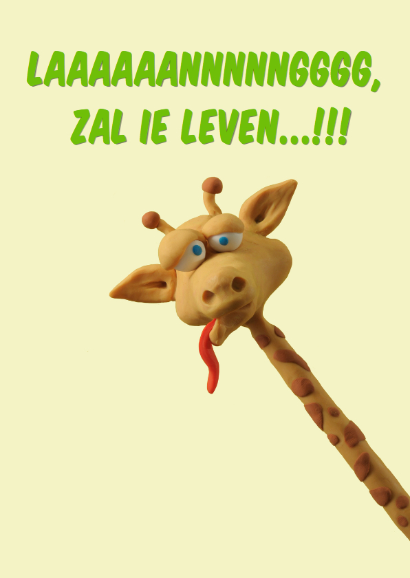 Verjaarsdag Giraffe - Verjaardagskaarten Verjaardagskaarten - Verjaarsdag Giraffe