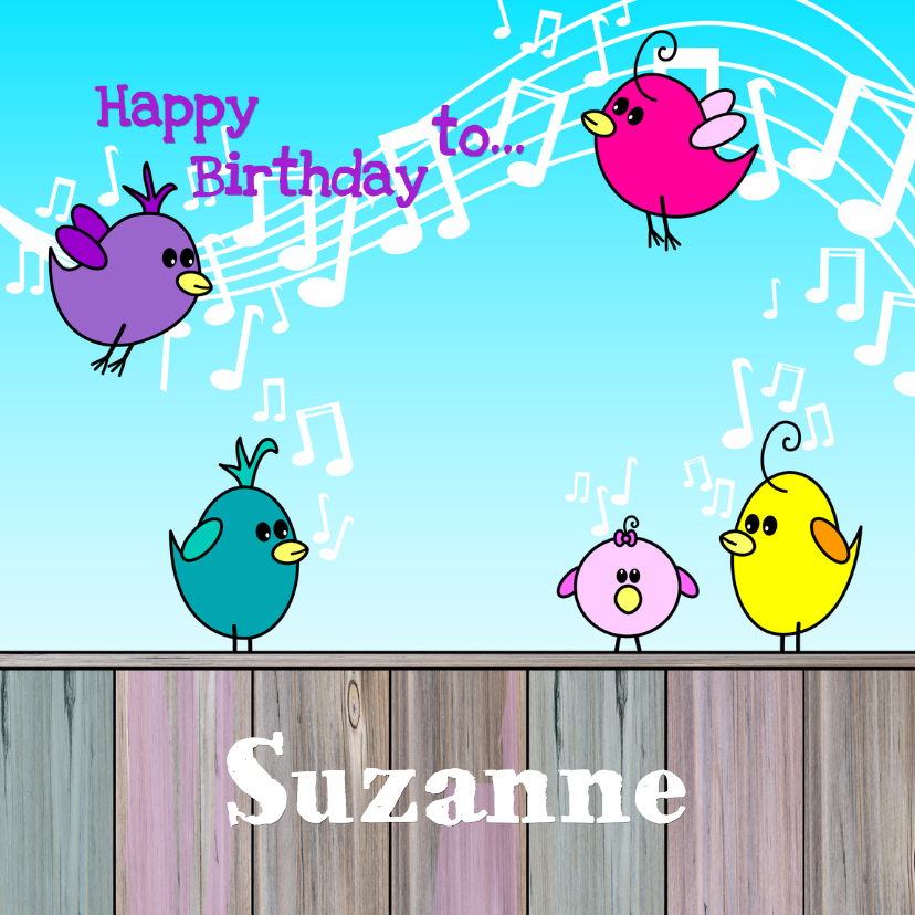 VOGELTJES Happy BIRTHDAY to - Verjaardagskaarten Verjaardagskaarten - VOGELTJES Happy BIRTHDAY to